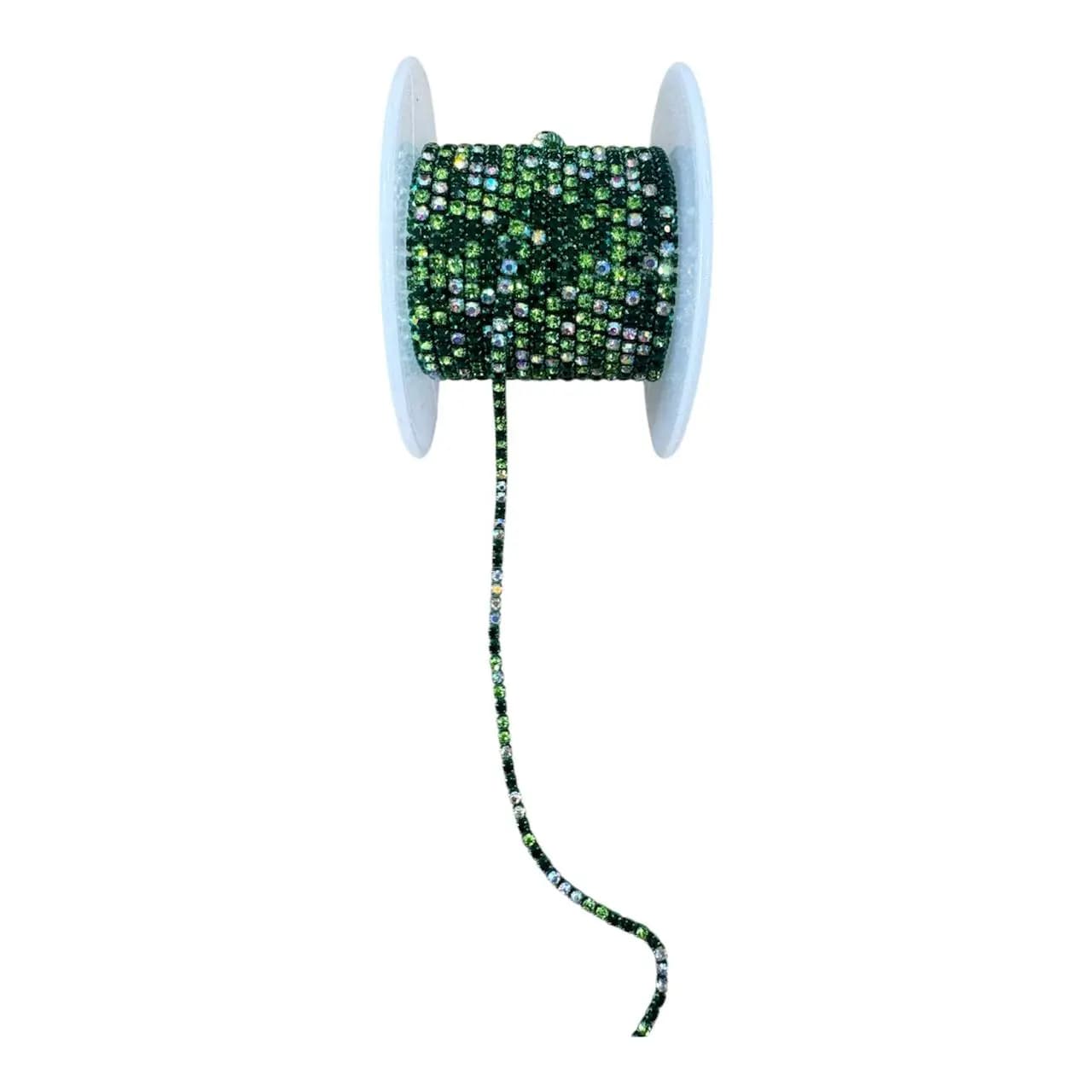 نگین متری سایز ۶ رنگ سبز هفترنگ کد s1096