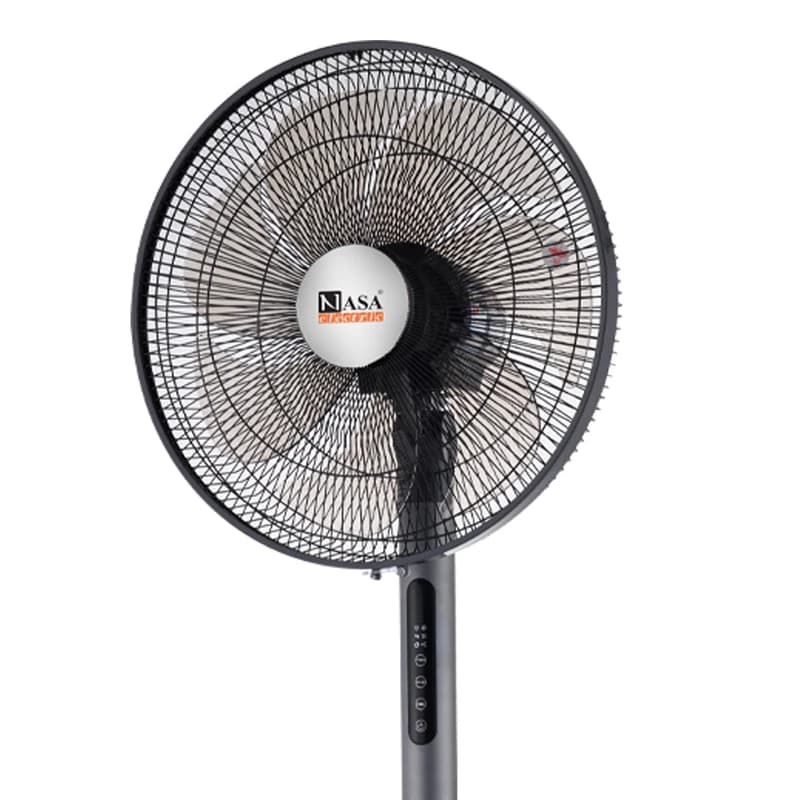 پنکه ایستاده ناسا الکتریک مدل NS-1118 | ریموت کنترل، تایمر ۷.۵ ساعته، تنظیم ارتفاع تا ۱.۳ متر — تصویر ۲