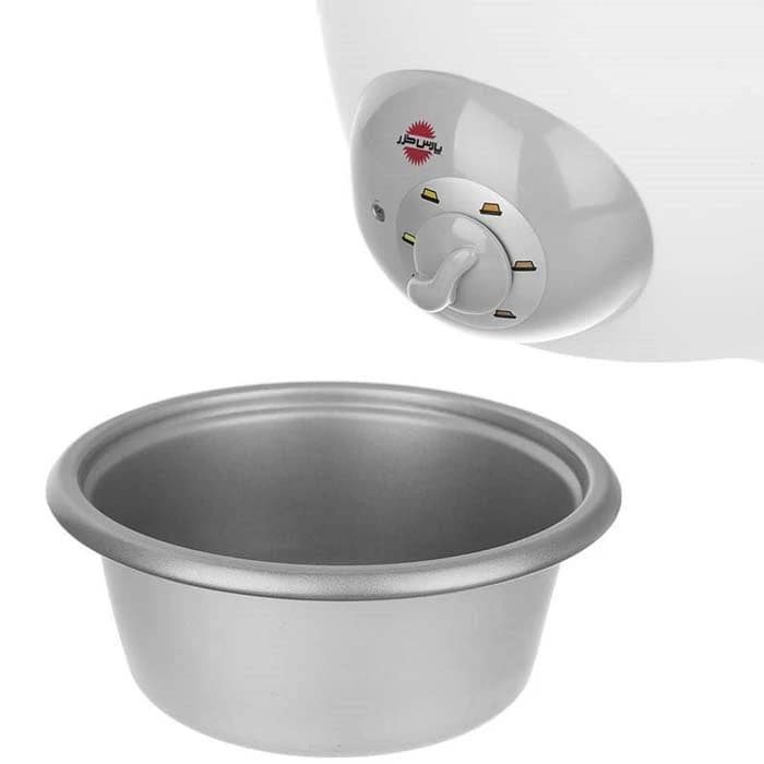 پلوپز کندوج پارس خزر مدل RC-101TSP | پخت آسان و ته‌دیگ دلخواه — تصویر ۲