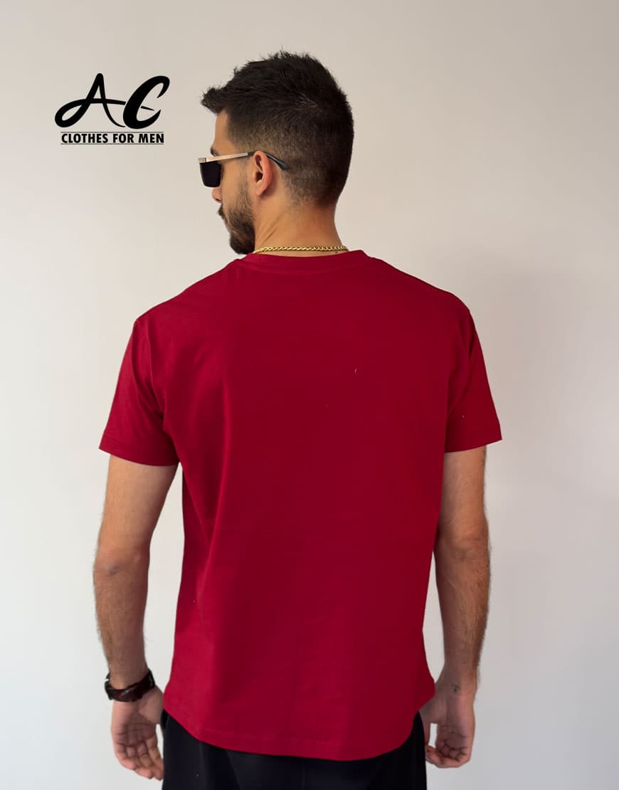 تی شرت آستین کوتاه مردانه کد 3655-AC — تصویر ۲
