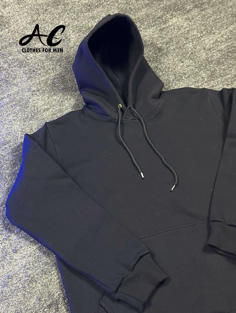 هودی مردانه کلاه دار ساده کد AC-18515 — تصویر ۳