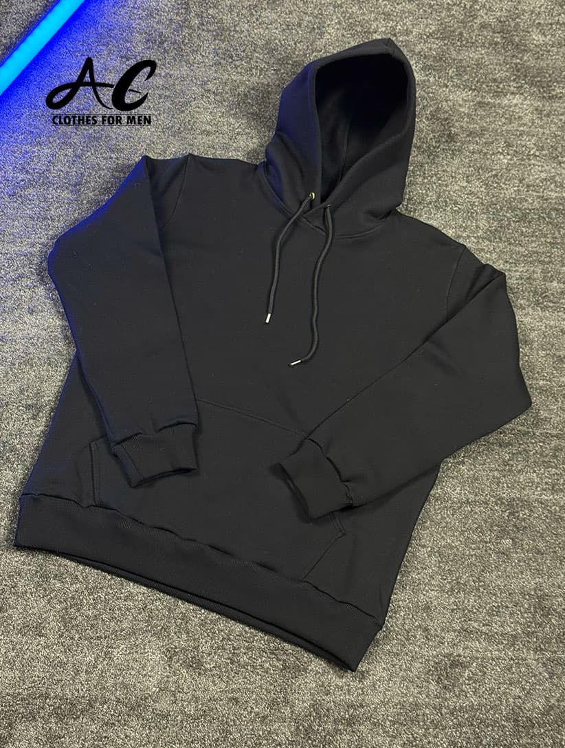 هودی مردانه کلاه دار ساده کد AC-18515 — تصویر ۴