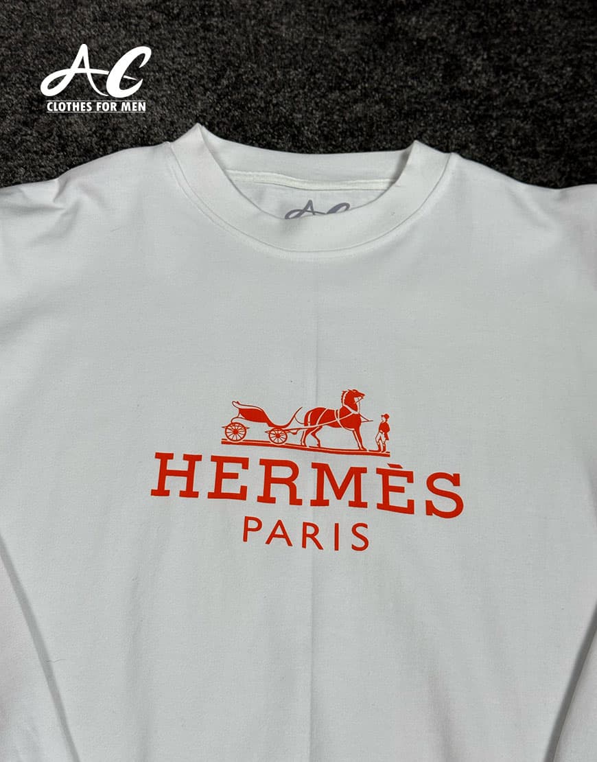 بلوز آستین بلند مردانه یقه گرد هرمس کد HERMES-AC-5544 — تصویر ۴