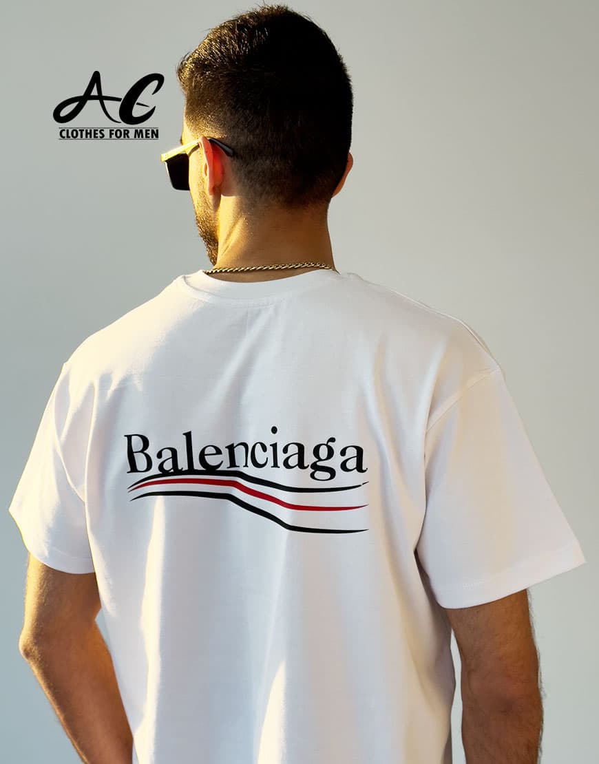 تی شرت آستین کوتاه مردانه بالنسیاگا Balenciaga-AC-8238 — تصویر ۲