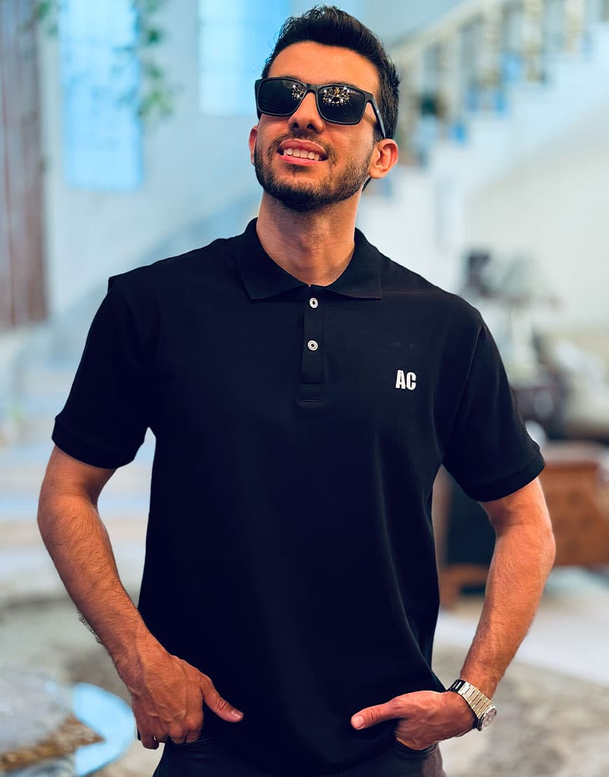 پولوشرت آستین کوتاه مردانه کد 8865-AC