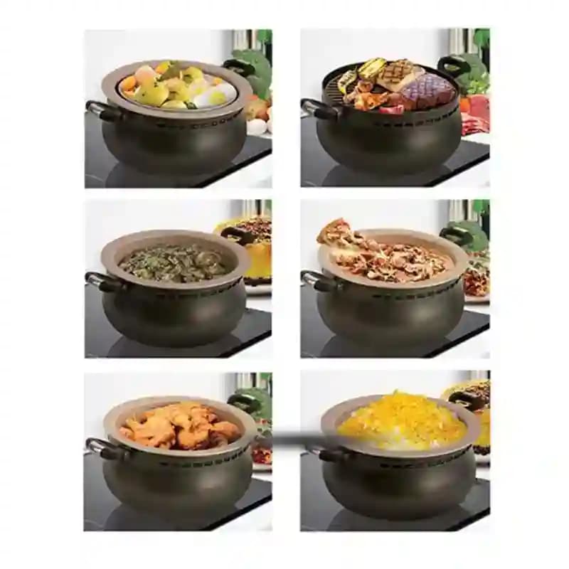سرویس غذاپز همه‌ کاره 10 پارچه 8 نفره مدل آروشا — تصویر ۲