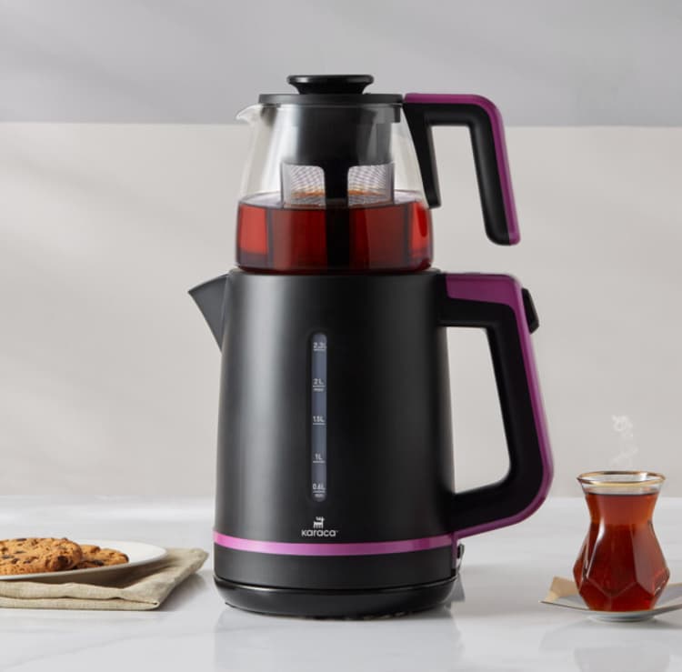 چاییساز برقی کاراجا مدل Maxi Tea سرخابی