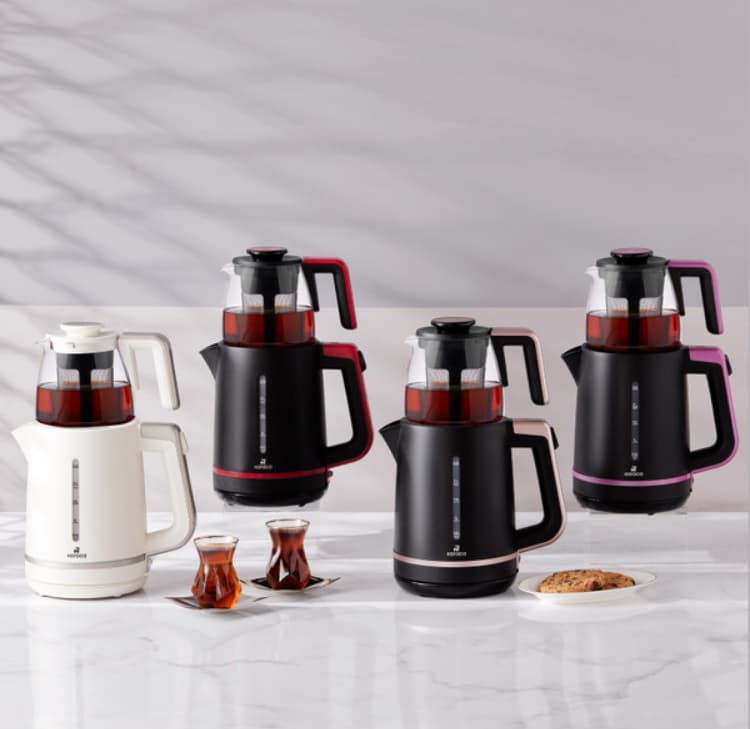چاییساز برقی کاراجا مدل Maxi Tea رزگلد — تصویر ۷
