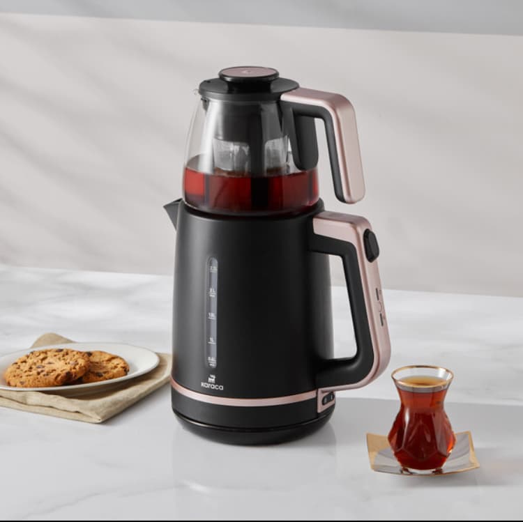 چاییساز برقی کاراجا مدل Maxi Tea رزگلد — تصویر ۳