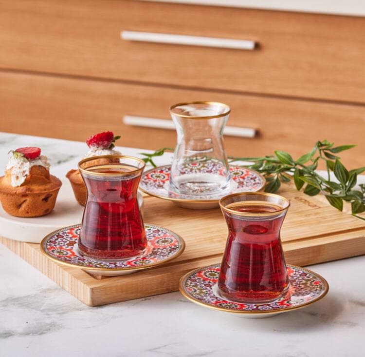 ست فنجان چایی خوری امسان مدل Ahenk — تصویر ۲