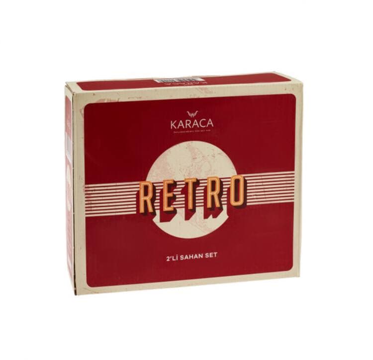 ست تابه دو دسته دو عددی کاراجا مدل Retro قرمز — تصویر ۸