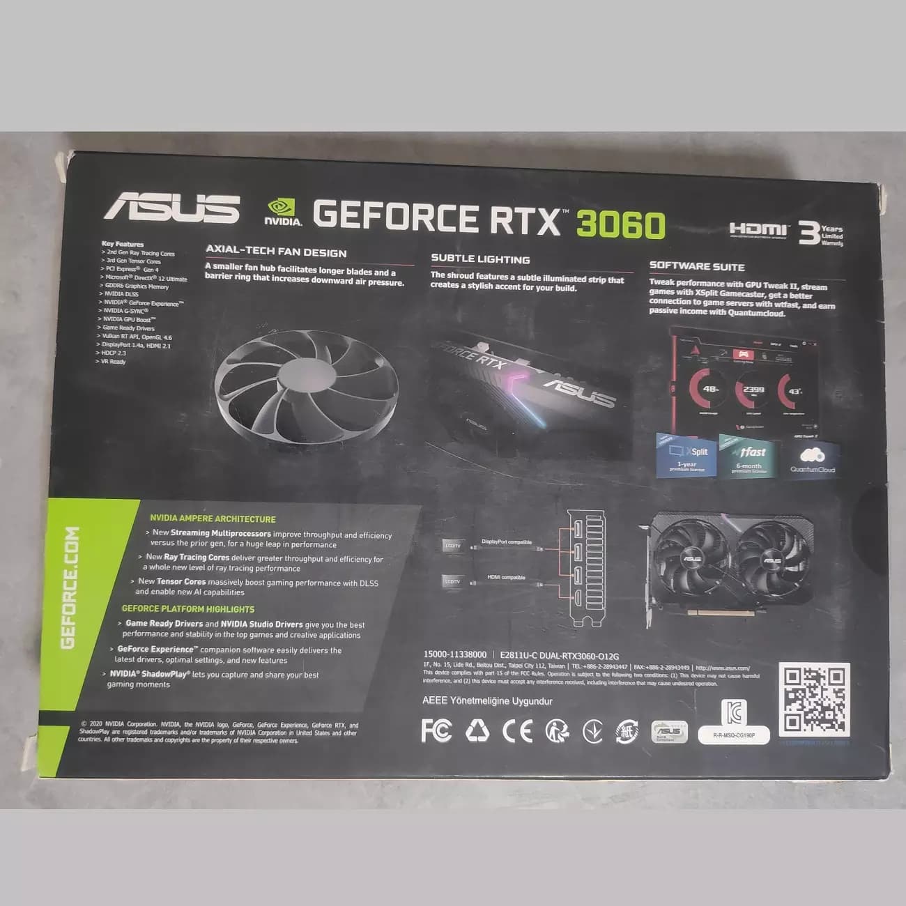 کارت گرافیک ایسوس ASUS RTX 3060 OC 12GB – کار کرده — تصویر ۲