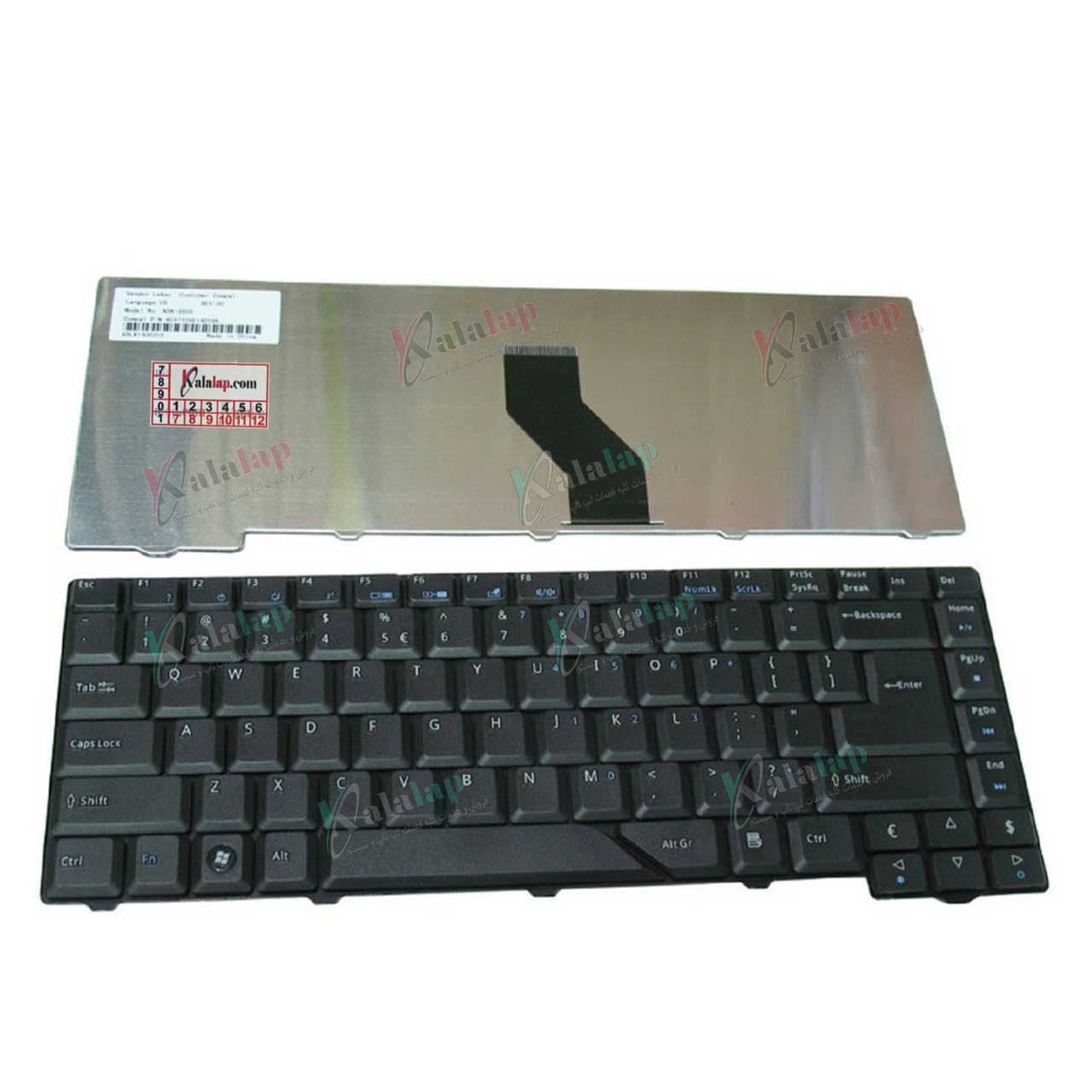 کیبورد لپ تاپ ایسر Keyboard Laptop Acer Aspire 4710 5520 5710 NSK-H371K 9J.N5982.71K — تصویر ۳