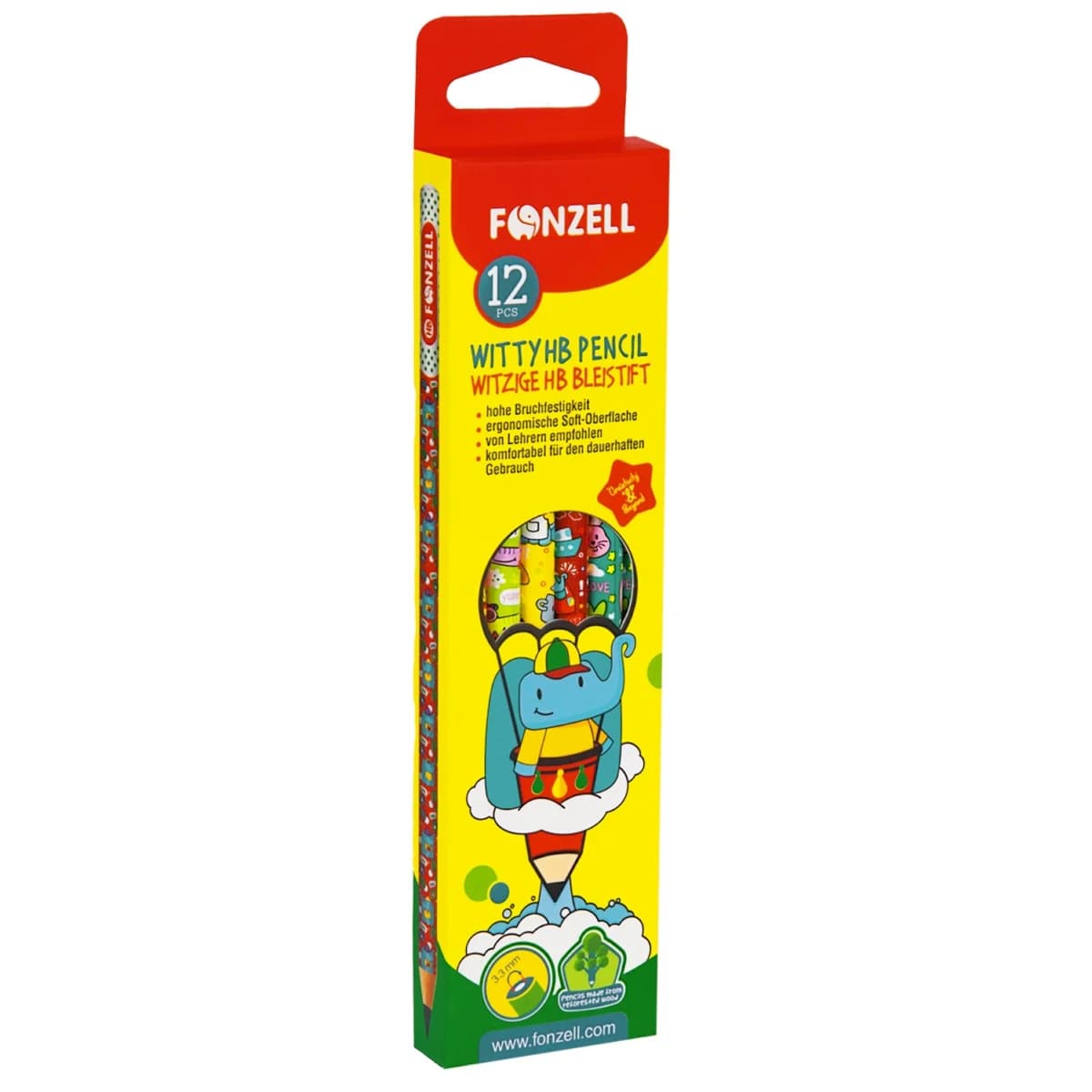 بسته ی 4 عددی مداد مشکی فونزل کد 685033 (fonzell) — تصویر ۵