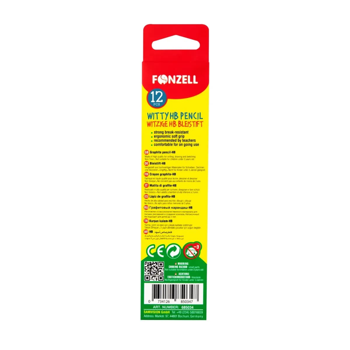 بسته ی 12 عددی مداد مشکی فانتزی فونزل کد 685034 (fonzell) — تصویر ۶