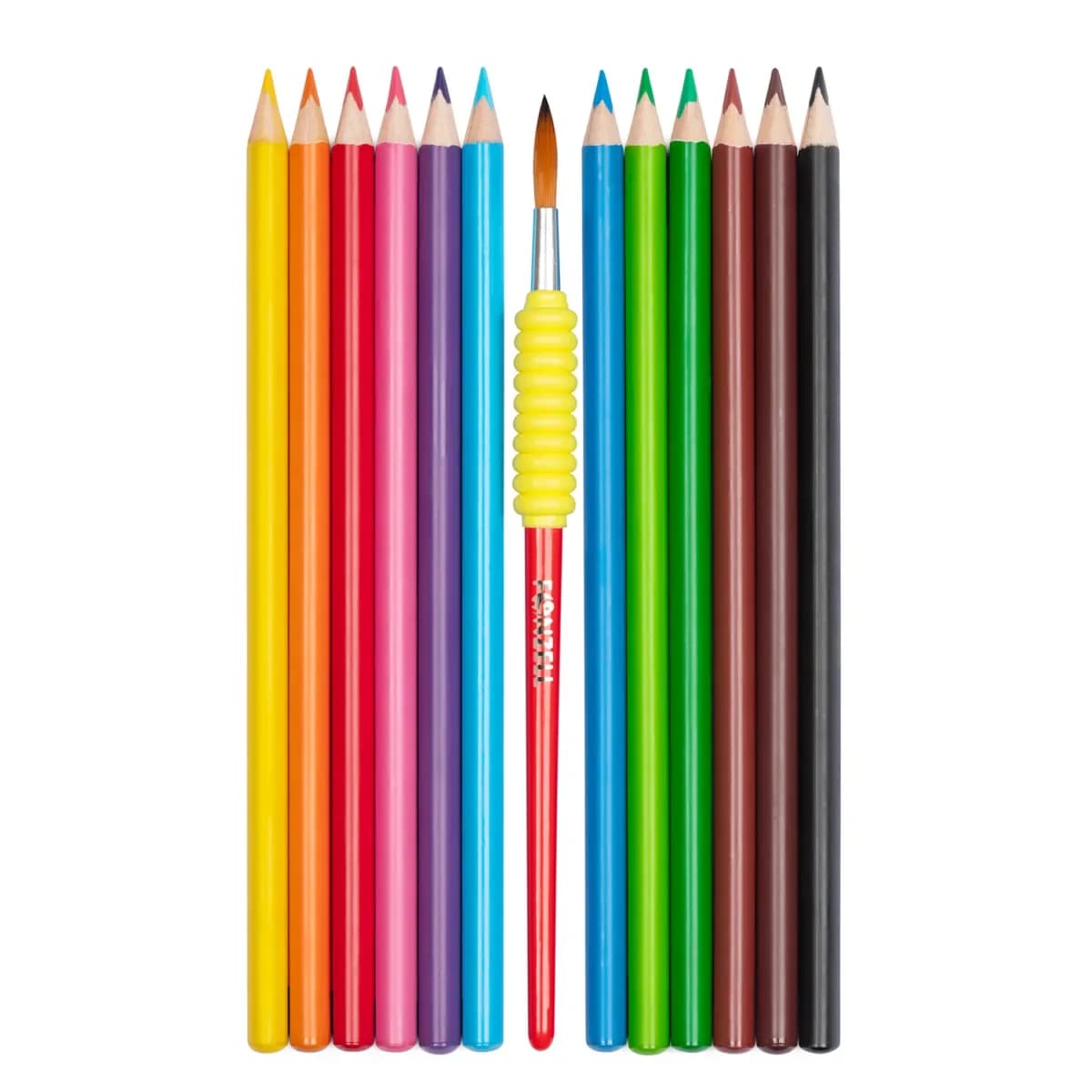 مداد رنگی آبرنگی 12 رنگ استوانه ی سه وجهی سری creative فونزل کد 685066 (fonzell) — تصویر ۲
