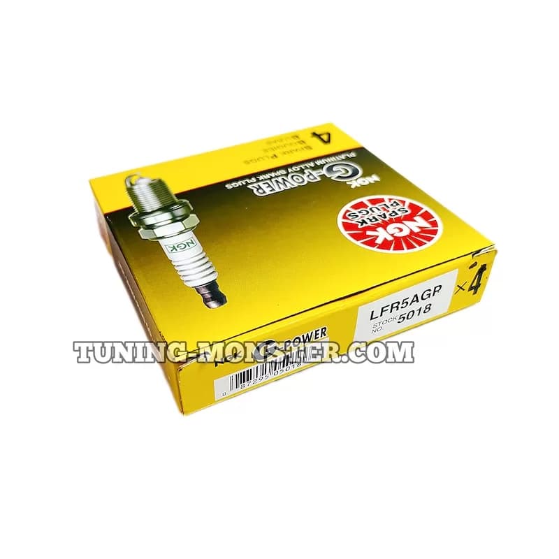 شمع سوزنی پایه بلند LFR5A-GP NGK چین G-POWER پلاتینیوم — تصویر ۵