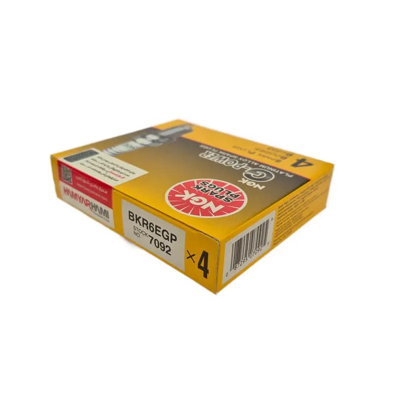 شمع پایه کوتاه BKR6E-GP NGK اصل تایلند سوزنی G-POWER اورجینال پلاتینیوم — تصویر ۳