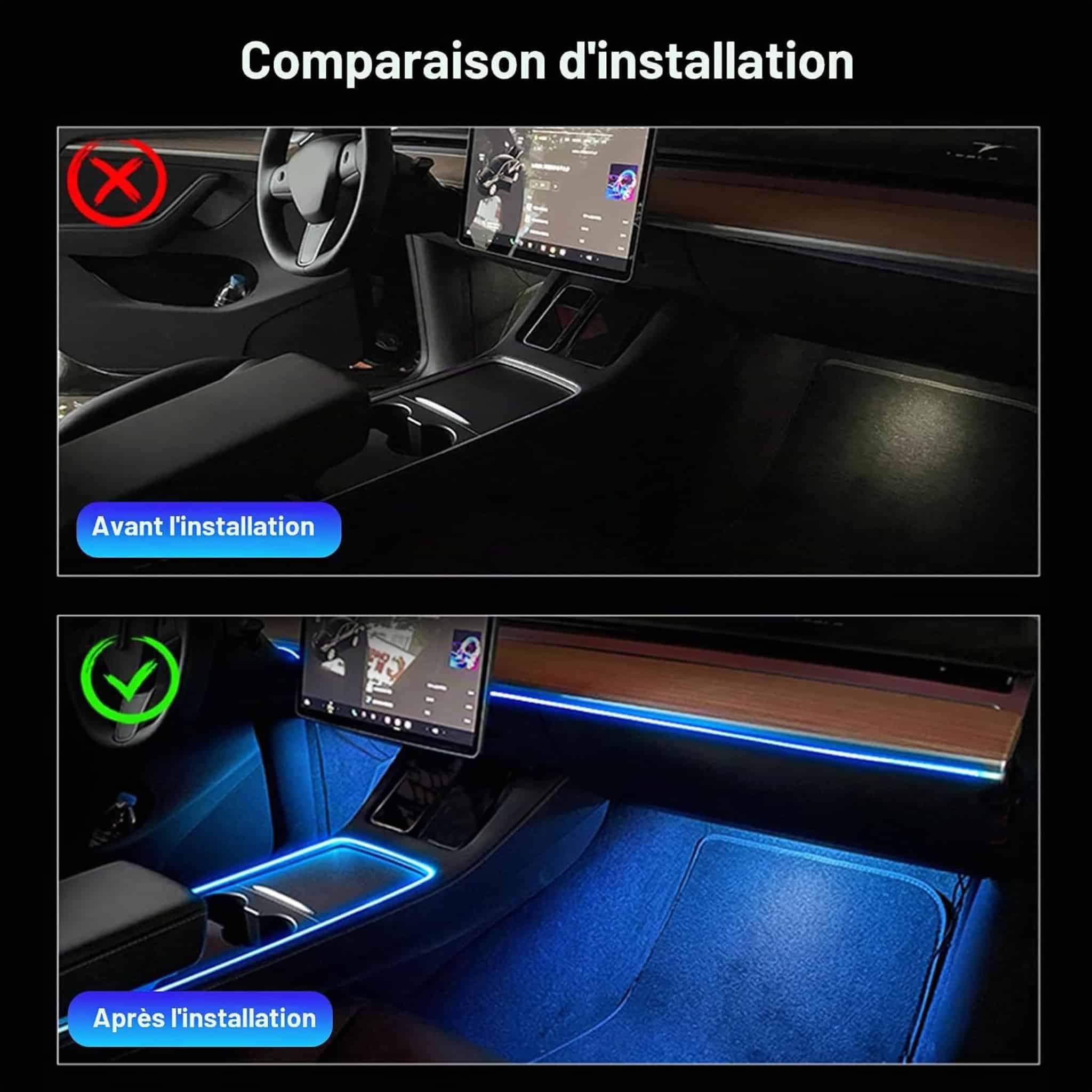 ال وایر RGB فیبر نوری ۵ سری ۶ متری اپ موبایل و ریموت — تصویر ۲