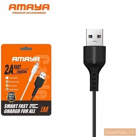 کابل تبدیل USB به USB-C آمایا مدل ET-09 طول 1 متر — تصویر ۲