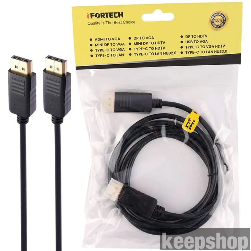 کابل دیسپلی پورت IFORTECH 1.8 متری