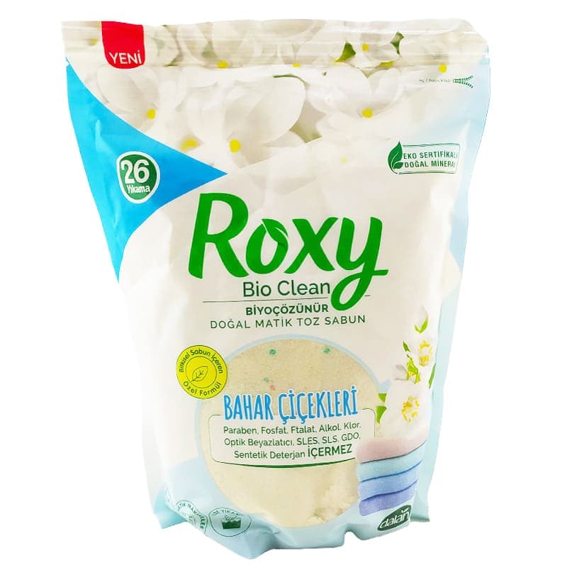 پودر صابون ماشین 800 گرمی رایحه بهاری روکسی Roxy