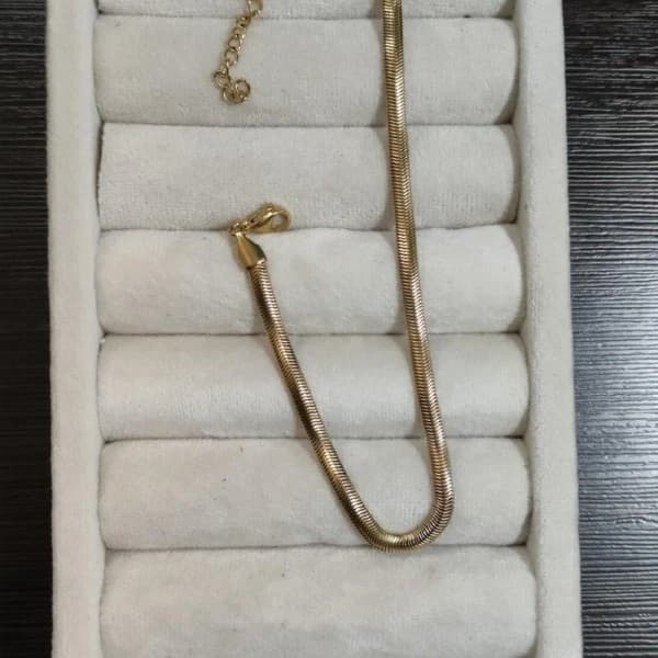 پابند استیل مدل ماری طلایی رنگ ثابت — تصویر ۲