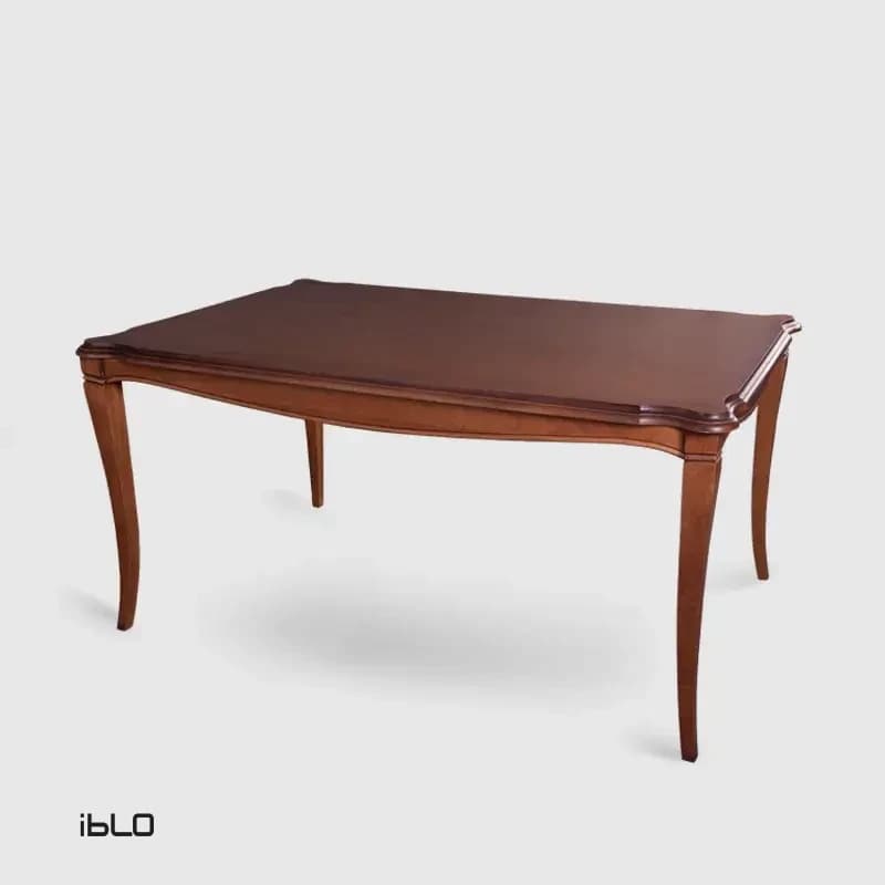 میز نهارخوری نئوکلاسیک 6 نفره لاوین (گردویی) — تصویر ۳