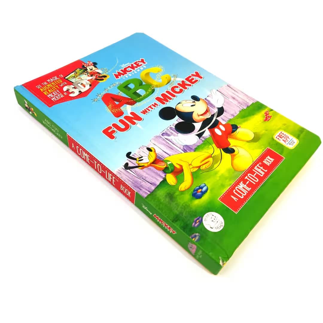 کتاب واقعیت افزوده الفبای انگلیسی میکی موس (Disney ABC Fun with Mickey 3D AR) – نسخه دیجیتال PDF — تصویر ۲