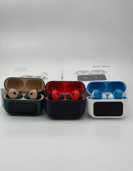 airpods pro2 touch screen ایرپاد پرو2 صفحه نمایش دار رنگی ANC/ENC — تصویر ۶