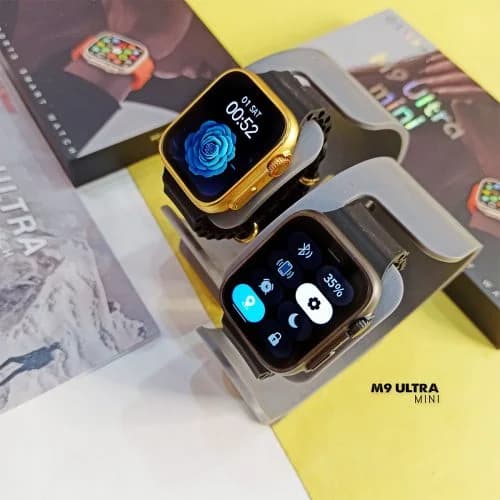ساعت هوشمند M9 Ultra Mini با بدنه طلایی شبیه طلای ۲۴ عیار – بهترین هدیه برای روز مادر| کوچک، شیک و پرامکانات ⌚ — تصویر ۲