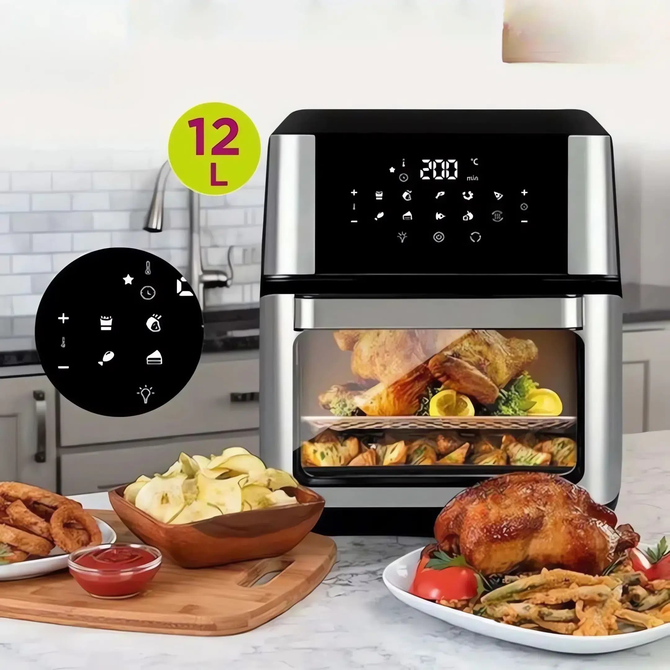 سرخکن بدون روغن 12 لیتری 2000 وات راف مدل R5150 — تصویر ۲