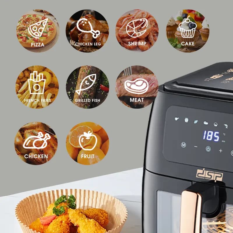 سرخکن بدون روغن دی اس پی مدلdsp-KB2138 — تصویر ۳