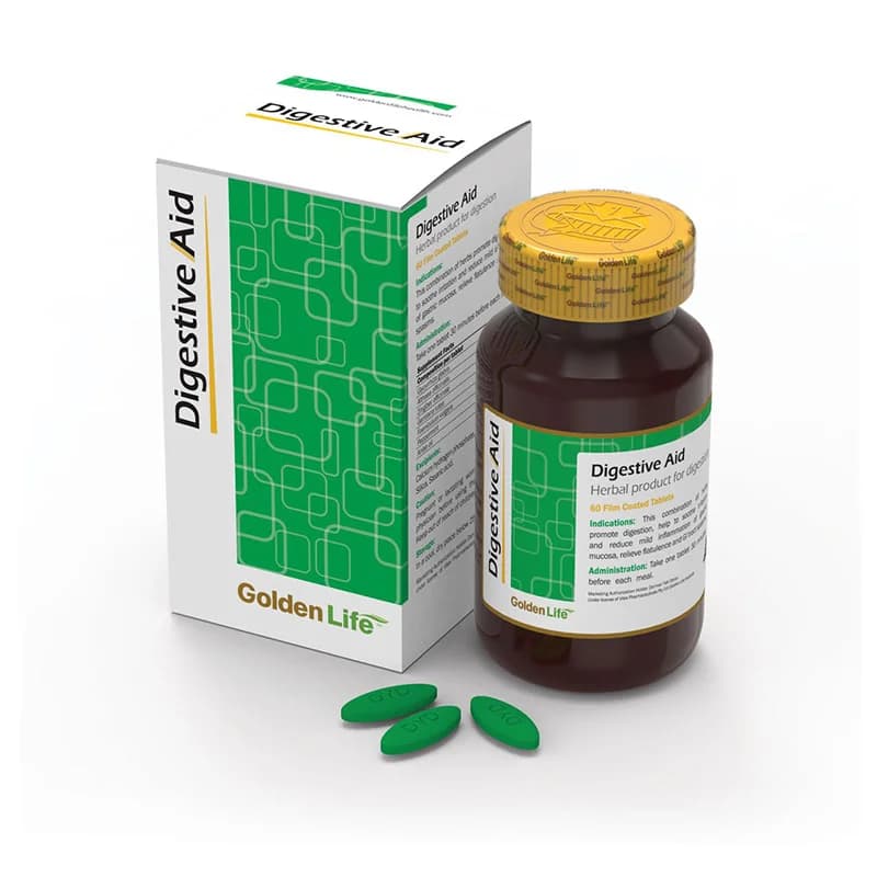 قرص دایجستیو اید گلدن لایف 60 عددی (Golden Life Digestive Aid)