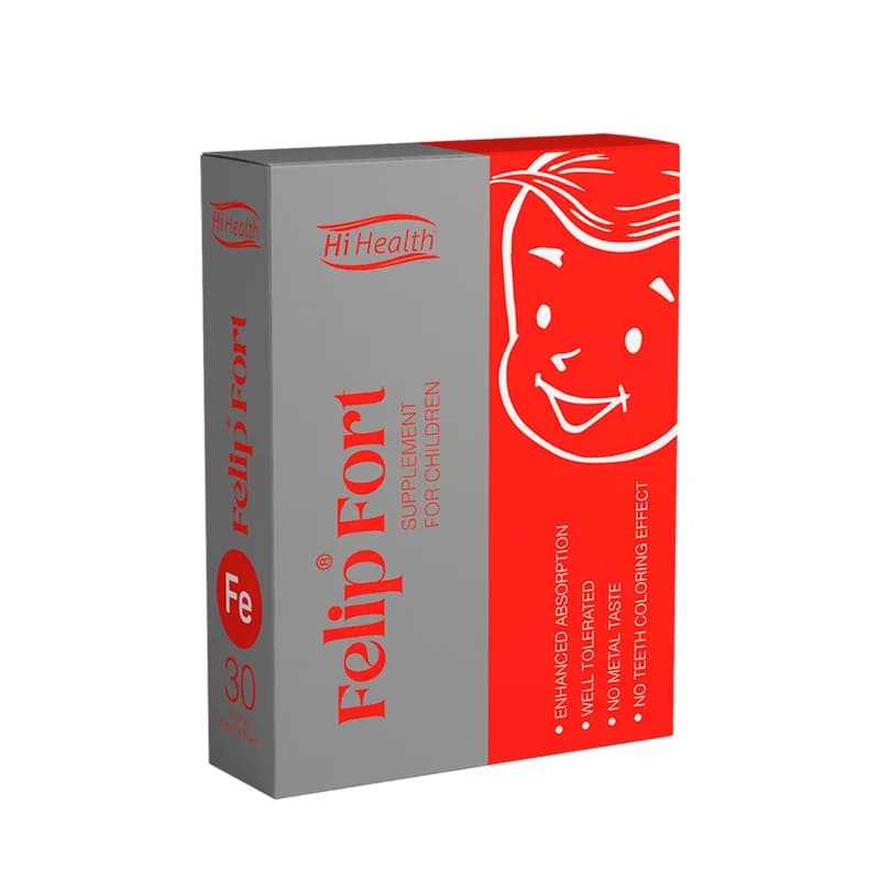 قطره آهن فلیپ فورت های هلث 30 میلی لیتر (Hi Health Felip Fort Iron)