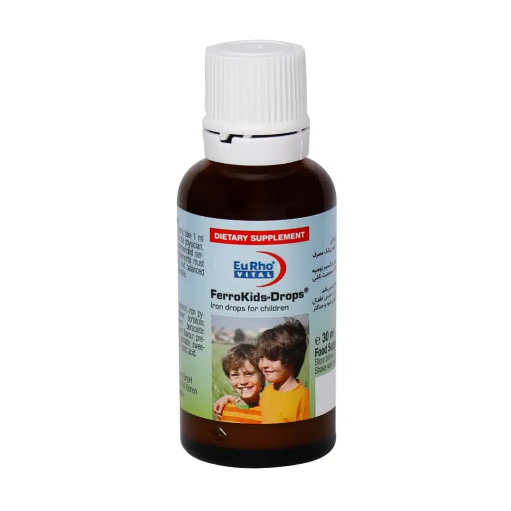 قطره آهن فروکیدز یوروویتال ۳۰ میلی لیتر (EuRho Vital FerroKids) — تصویر ۲