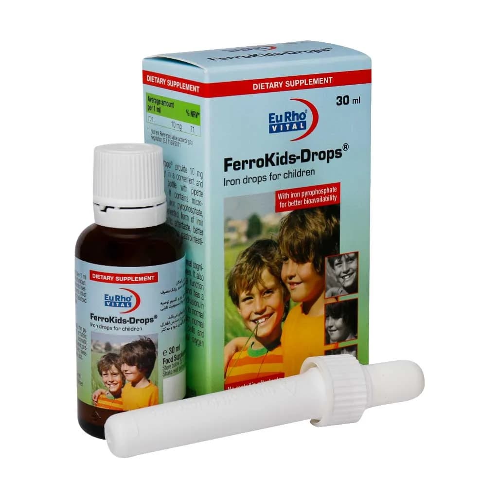 قطره آهن فروکیدز یوروویتال ۳۰ میلی لیتر (EuRho Vital FerroKids)