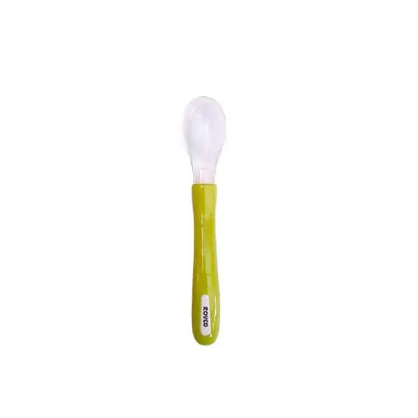 قاشق سیلیکونی نوزاد روکو rovco کد3714 — تصویر ۳