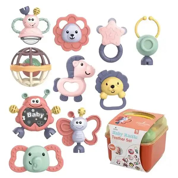 ست جغجغه جعبه ایی 11 تایی Babay Rattle کد3181