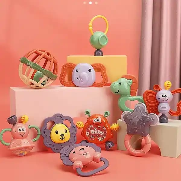 ست جغجغه جعبه ایی 11 تایی Babay Rattle کد3181 — تصویر ۴