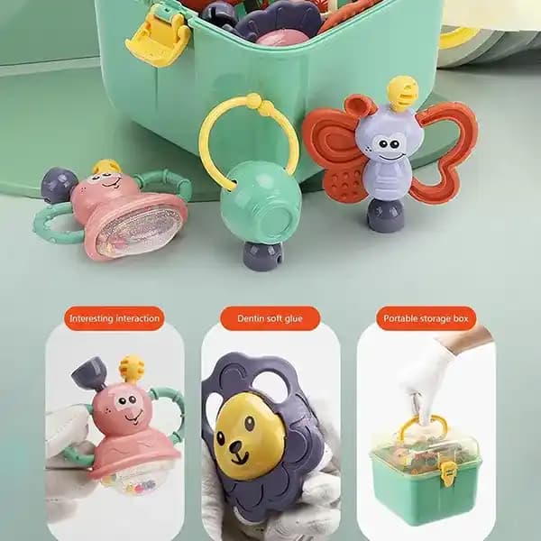ست جغجغه جعبه ایی 11 تایی Babay Rattle کد3181 — تصویر ۳