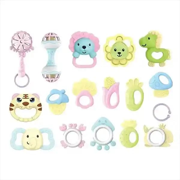 ست جغجغه جعبه ایی 18 تایی Babay Rattle کد 3180 — تصویر ۳