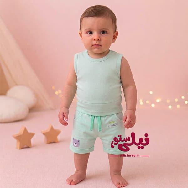 شلوارک فانتزی پسرانه برند دانالو طرح تاینی