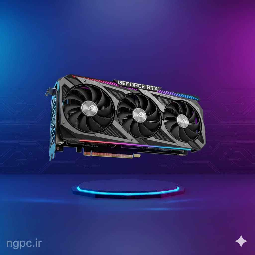 کارت گرافیک ASUS RTX 3060 Ti STRIX 8GB استوک — تصویر ۳