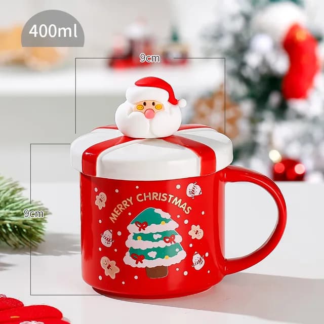 ماگ سرامیکی Merry Christmas مدل بابانوئل — تصویر ۲