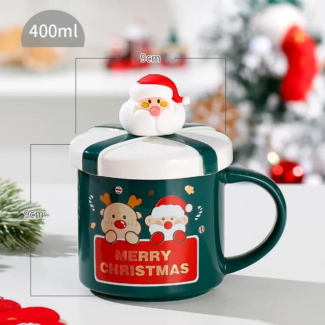 ماگ سرامیکی Merry Christmas مدل بابانوئل — تصویر ۴
