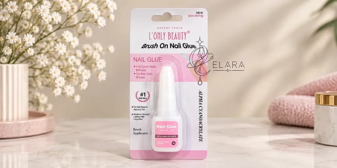 چسب ناخن مصنوعی لاکی L’ONLY BEAUTY A126| برسدار و قوی | الارا