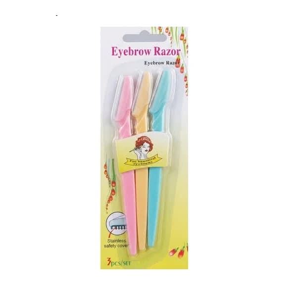 پکیج ۳ عددی تیغ اصلاح ابرو Eyebrow Razor A124 | تیغ ابرو ایمن و باکیفیت