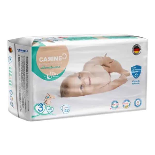 پوشک کارین سایز 3 نوزاد بسته 42 عددی