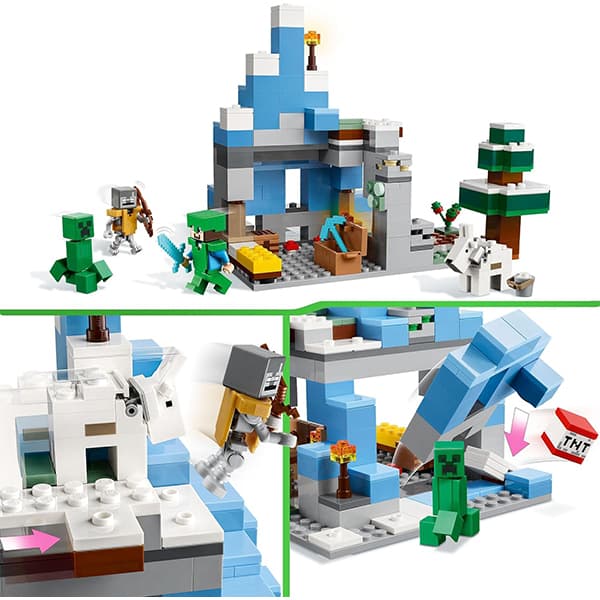 لگو Minecraft مدل The Frozen Peaks 21243 — تصویر ۳